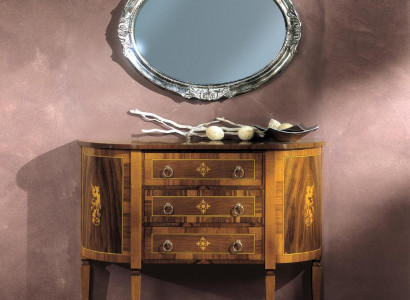 Dressers Italian Furniture Solid Mirror 2-piece Dresser Sideboard Cabinet Wood